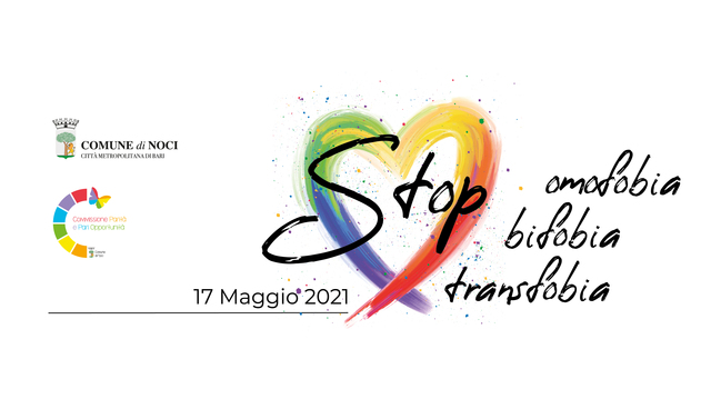 Il 17 maggio Noci celebra Giornata internazionale contro l’omofobia, la bifobia e la transfobia: bandiera arcobaleno esposta a Palazzo di Città 