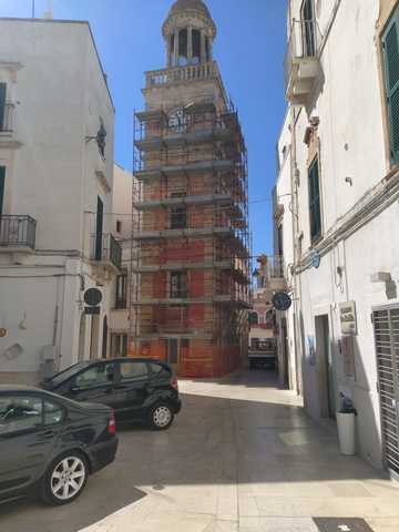Al via i lavori di restauro della Torre Civica di Noci. Impegno a 360° per il recupero e la valorizzazione del centro storico